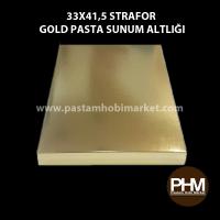 Pasta Sunum Altlığı Gold Strafor 33x41,5x3 cm